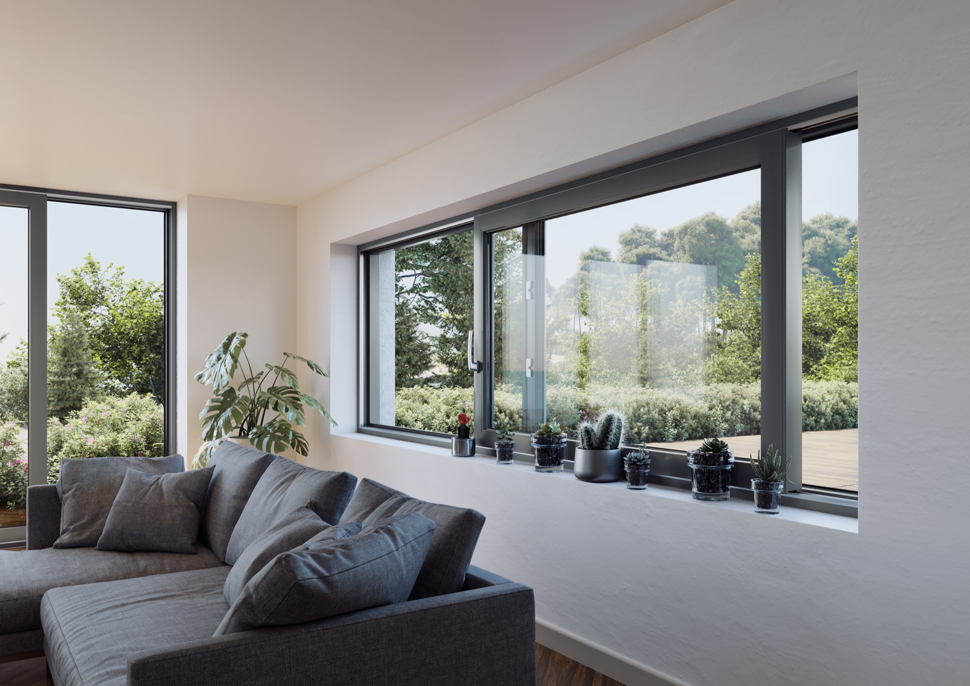 Titel Bild zum Thema REHAU SYNEGO SLIDE Schiebefenster